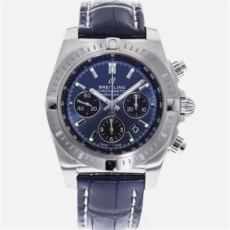 breitling chronomat 44 blackeye blue|Breitling Chronomat evolution 44mm.